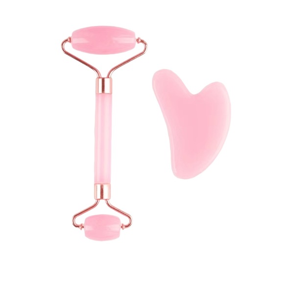 🆕 Rose Quartz Gua Sha Facial Massage Set - Picture 6 of 6